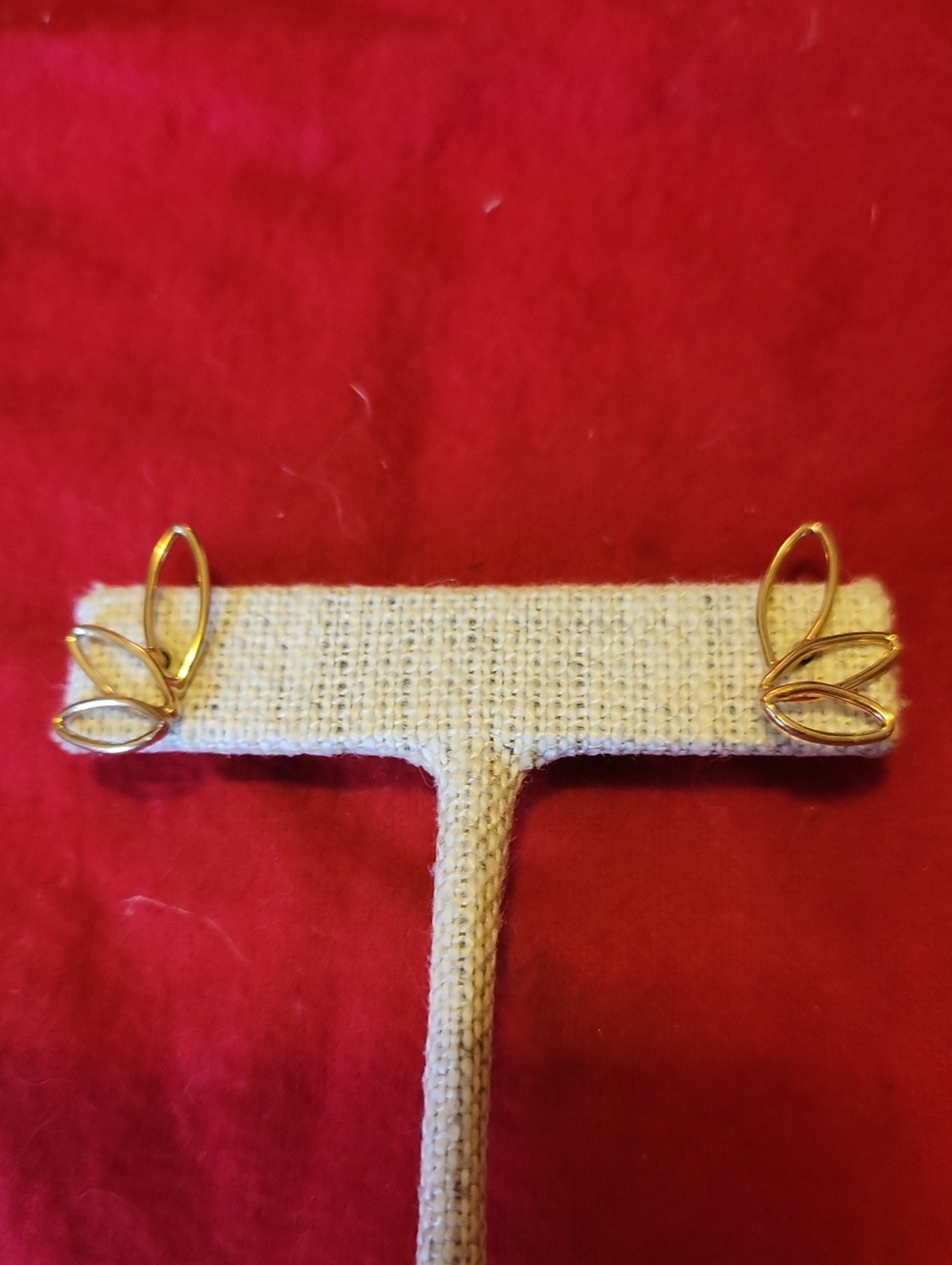 Minimalist Gold Leaf Stud Earrings for Women